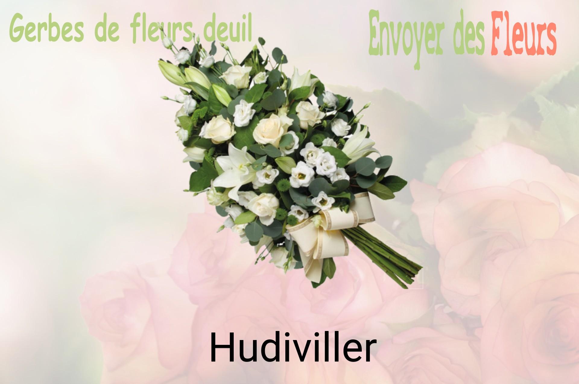 Gerbe de fleurs de deuil livrée à Hudiviller